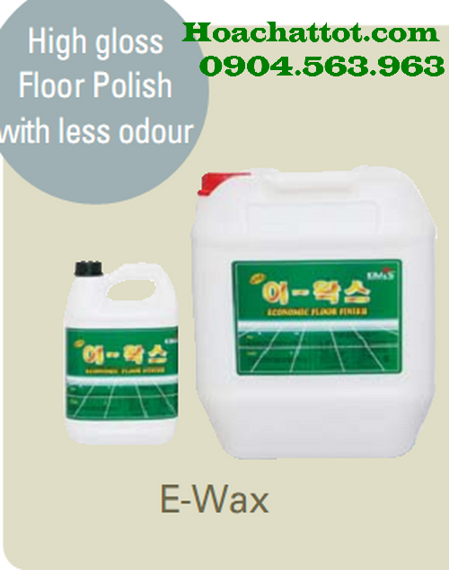 High gloss floor polish with less odour E-Wax